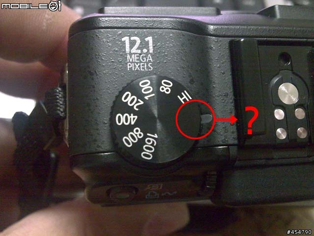 救命啊!!我的Canon G9 ISO轉盤~掉字啦!!
