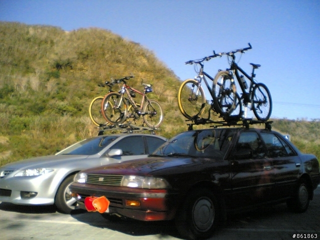 MAZDA 6 專用車頂架+腳踏車架
