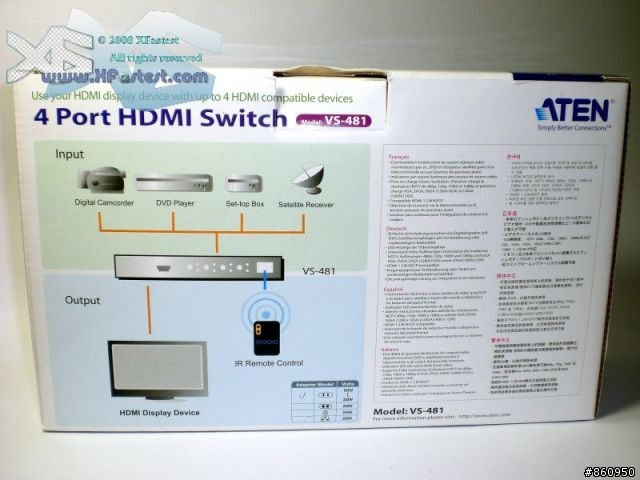 [分享] ATEN VS481 HDMI 影音切換器