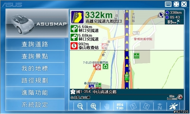 [分享]PC下的導航軟體asus map(r2h附導航軟體)介紹、建議...
