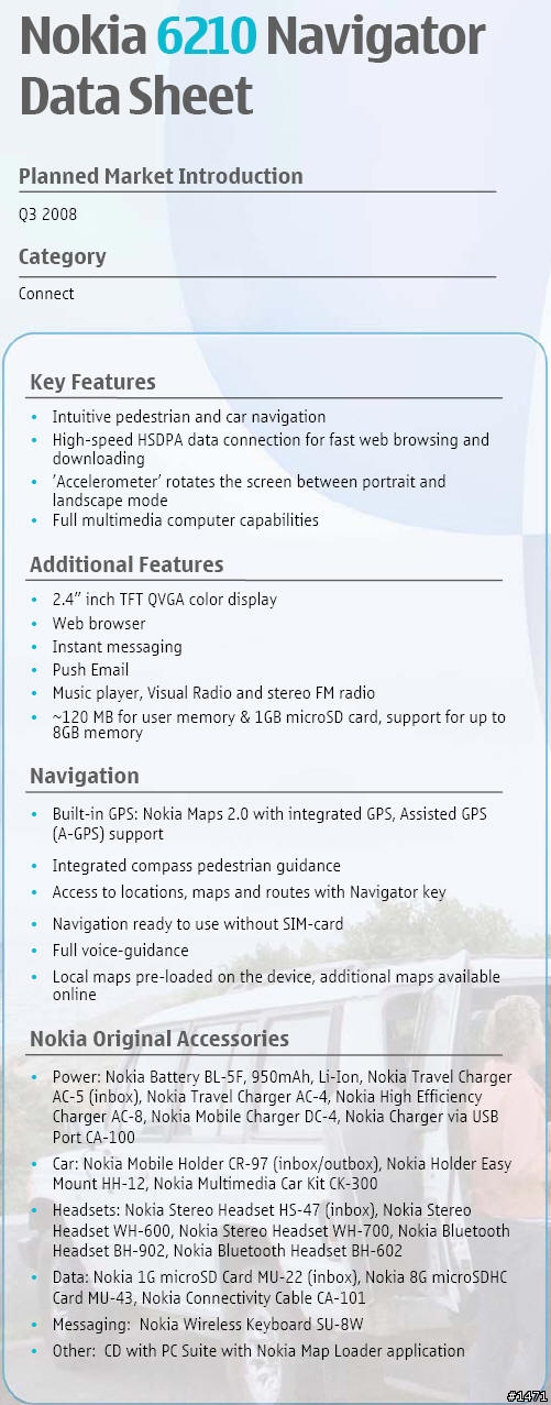[MWC] NOKIA N96、N78、6220 classic、6210 Navigator 發表