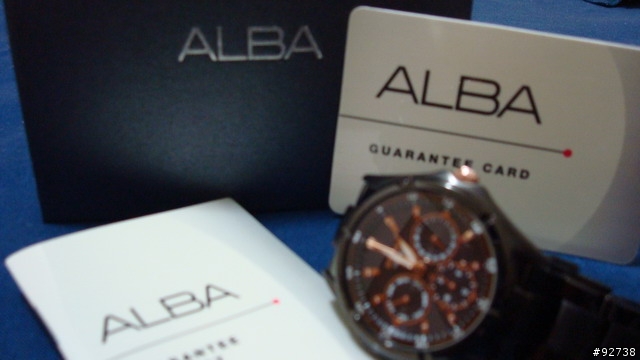 ALBA 光動能時尚三眼腕錶 不專業 純圖片分享