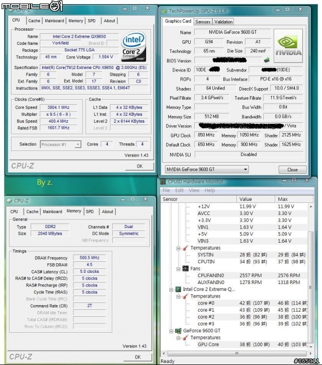 nVIDIA GeForce 9600GT 512MB測試[NDA前的驚艷]