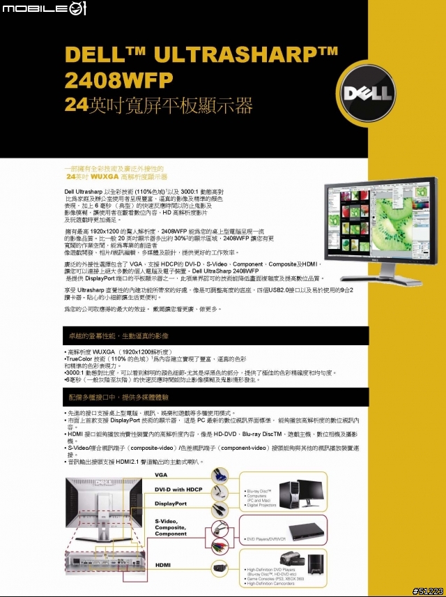 Dell業務來信說"2408WFP隆重上市~~*^_^*"    <--真的嗎??還是又在呼巄??
