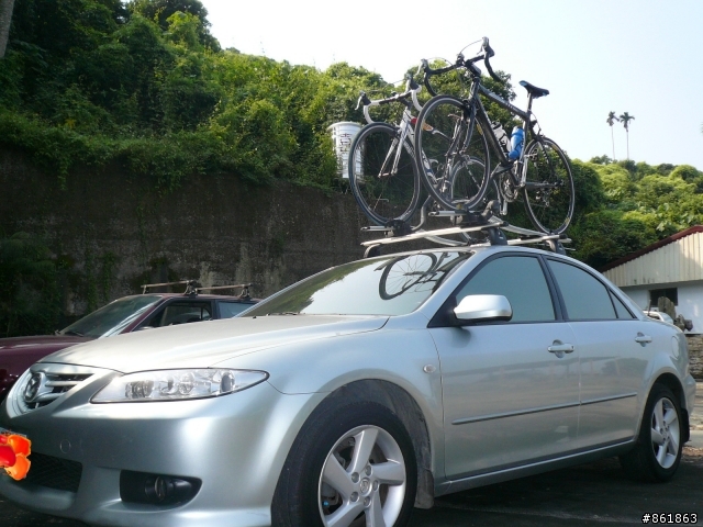 MAZDA 6 專用車頂架+腳踏車架