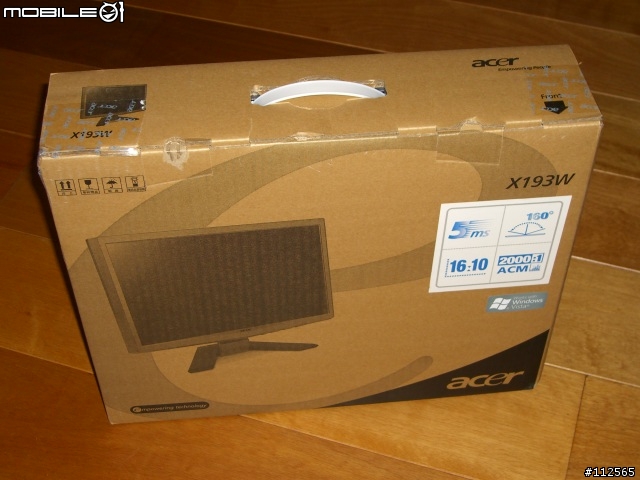 [開箱分享] Acer LCD X193w (歐洲版)
