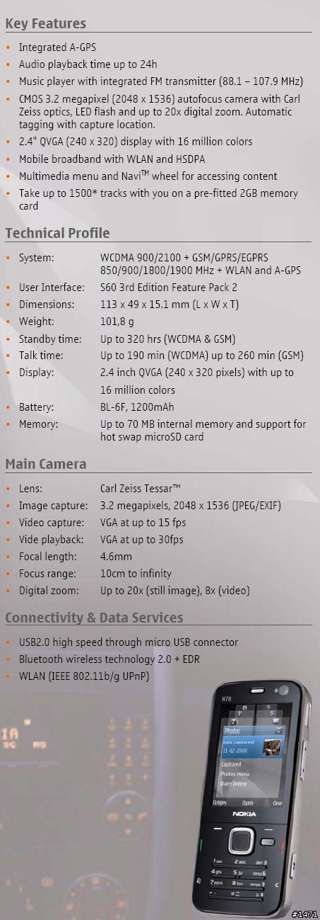 [MWC] NOKIA N96、N78、6220 classic、6210 Navigator 發表