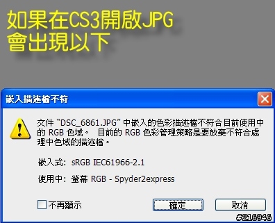 請問D300拍攝的RAW，在PHOTOSHOP 上的顏色設定