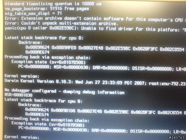 iBook G3 800 安裝10.4出現問題