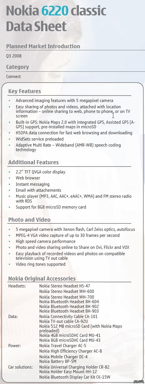 [MWC] NOKIA N96、N78、6220 classic、6210 Navigator 發表