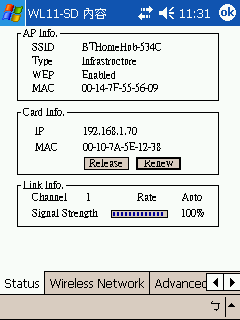 [求救]Mio 168RS + AmbiCom SDIO網卡無法上網
