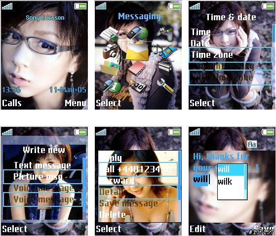 【W600 W550 W810 Z550 Z558】Aki Hoshino 手作主題