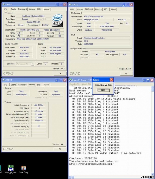 ［首部曲]當Rampage Formula碰上雙核心初代王者X6800...