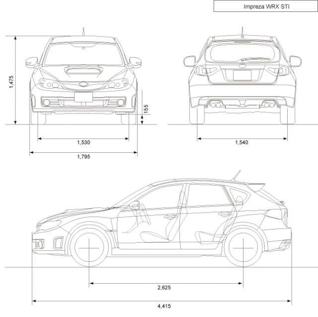 Subaru Impreza WRX STi (代號GRF) 開箱....