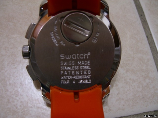 swatch 逆跳錶開盒照-休閒運動風