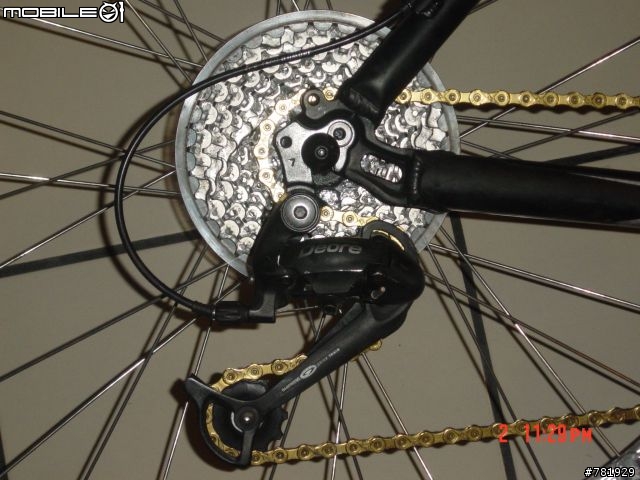 DIY樂趣多 黑蜥蜴更換KMC黃金鏈條+SRAM PG 950飛輪