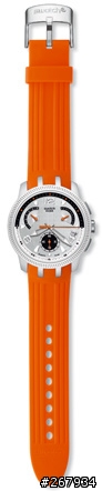 swatch 逆跳錶開盒照-休閒運動風
