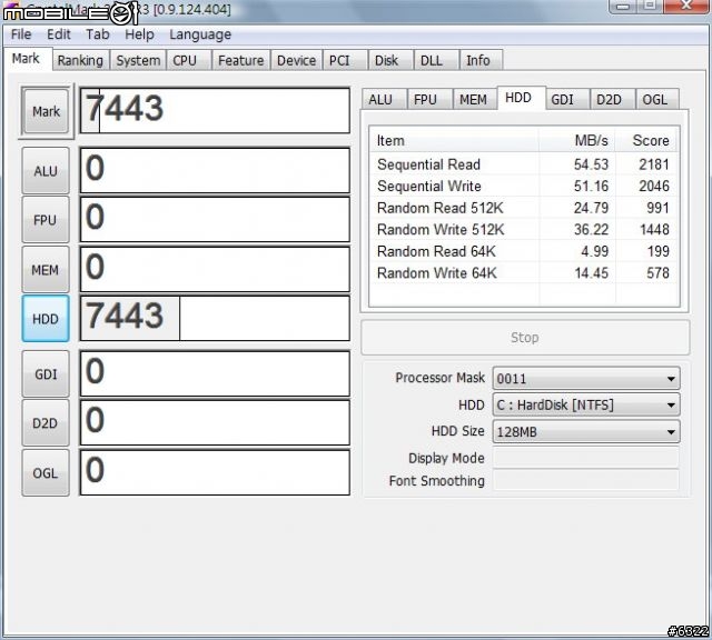[測試]WD Scorpio 320GB 2.5"