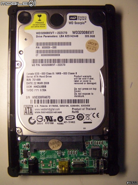[開箱]新包裝的acer 2.5吋320G