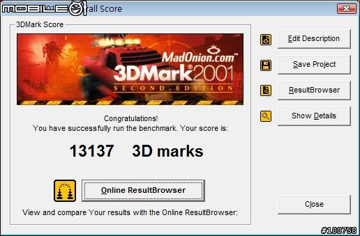 HP dv2800 MTV拉麵機測試分數報告