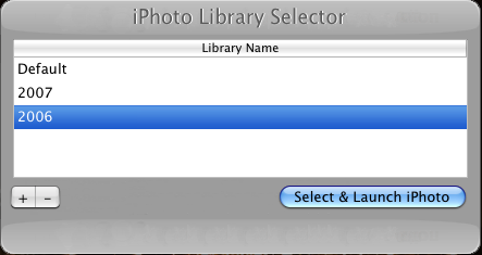 iPhoto 使用多個Library的方法