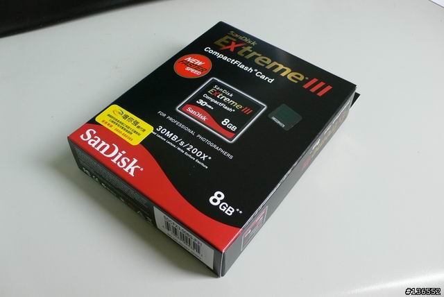 令人失望的 New SanDisk Extreme III 8G 200X CF 卡