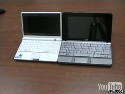 eee pc和HP 2133合影