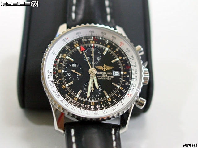 百年靈NAVITIMER WORLD兩地時間入手開箱