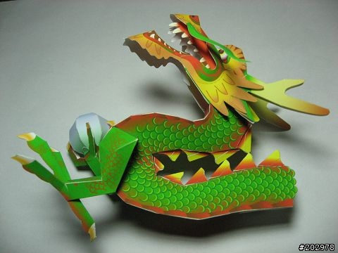 [分享] 3D紙模-飛龍在天