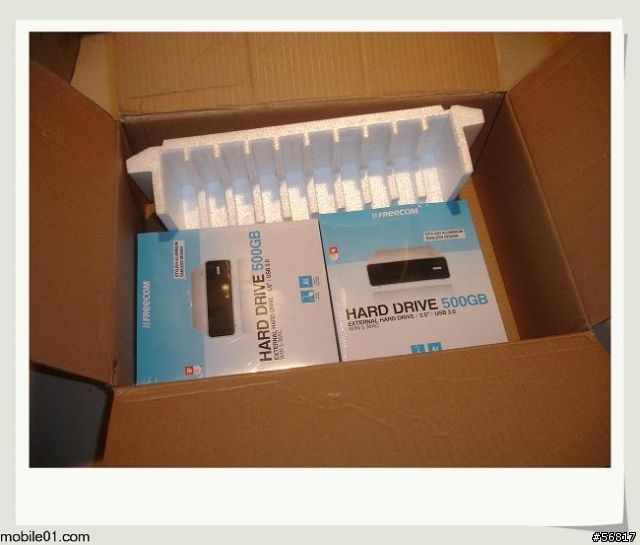 [開箱]FREECOM Hard Drive 3.5" 500G USB外接硬碟