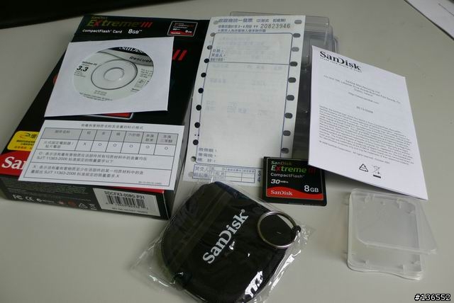 令人失望的 New SanDisk Extreme III 8G 200X CF 卡