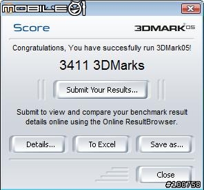 HP dv2800 MTV拉麵機測試分數報告