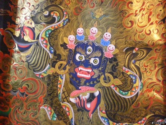 [分享] 唐卡 . 二臂瑪哈嘎拉