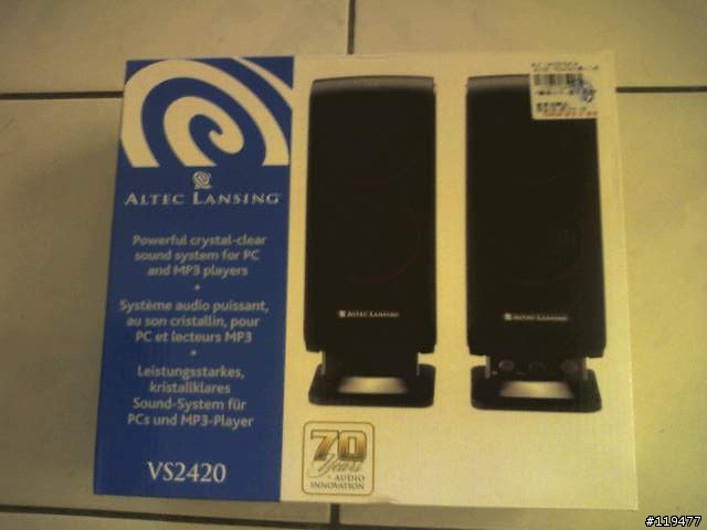 [不專業開箱文]ALTEC LANSING VS2420 兩聲道喇叭
