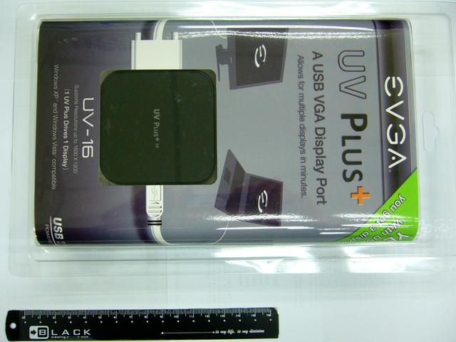 [分享] EVGA UV Plus+ UV-16 USB DVI Display Port開箱照