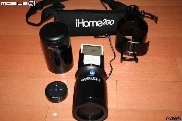 非常不專業開箱文 - iHOME單車戶外防水+防震多功能iPOD喇叭~感謝辣妹友人協助拍攝!!
