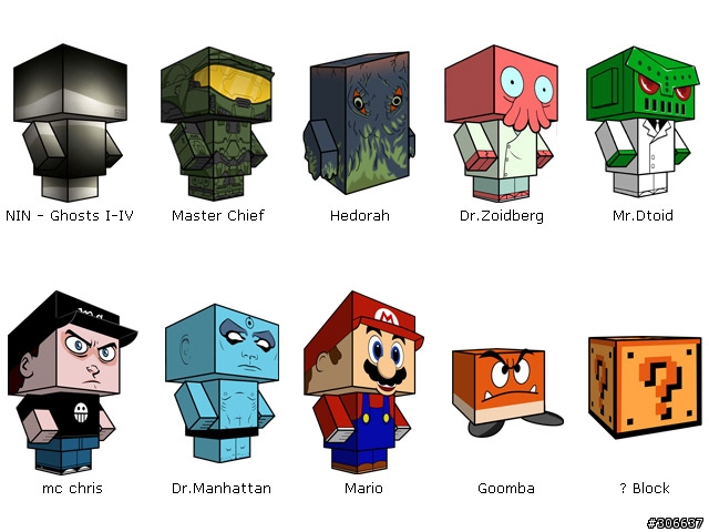 "cubeecraft" 簡單又好玩的3D紙雕模型網站