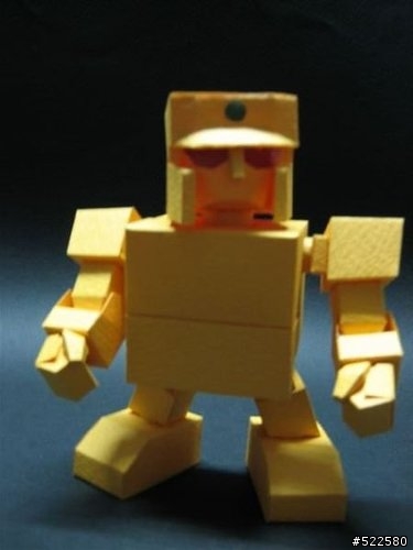 六七年級的SD黃金戰士 Gold Lightan 紙模型 Papercraft