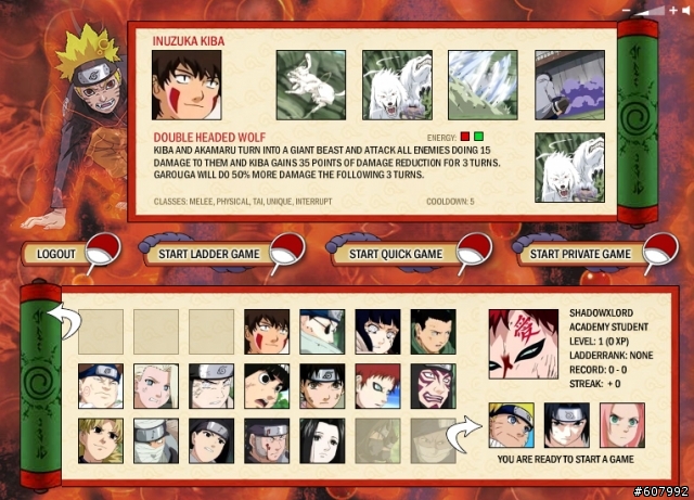 [Naruto Arena Online] 免費火影忍者線上遊戲 - 會英文的人快看這裡~ 蠻好玩的一款遊戲