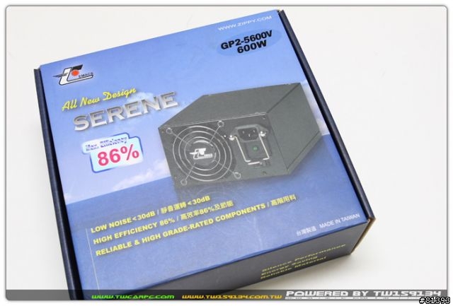 ZIPPY新款 GP2 600W 寧靜 穩重 高效率電源供應器
