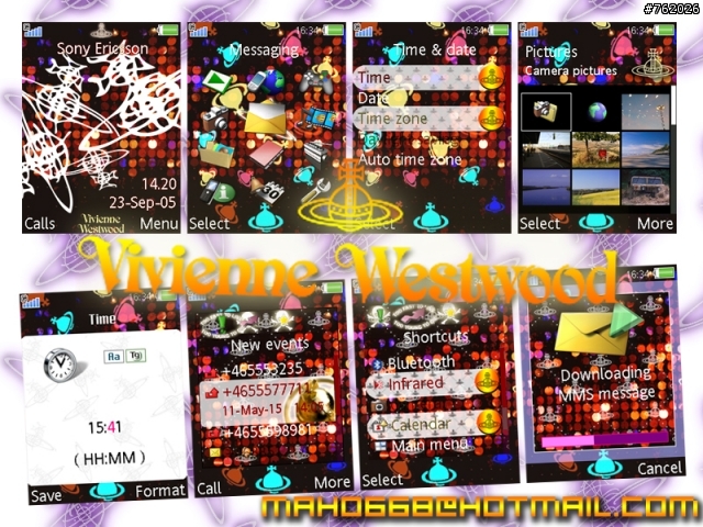 已修正[240*320] 自製目前最精美的VIVIENNE WESTWOOD品牌主題(含螢保)