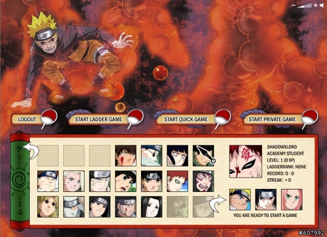 [Naruto Arena Online] 免費火影忍者線上遊戲 - 會英文的人快看這裡~ 蠻好玩的一款遊戲