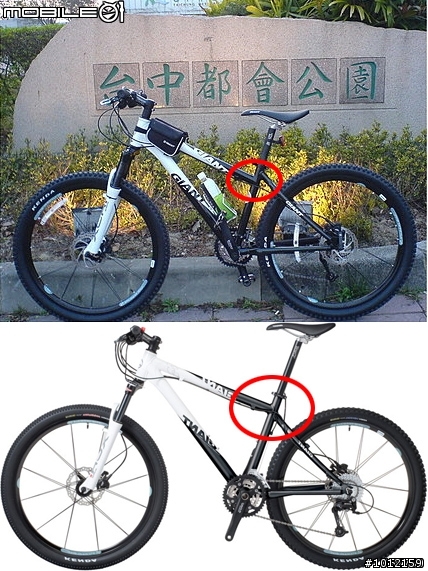 為何這兩個車架焊接位置會不一樣..是車架size的因素嗎??