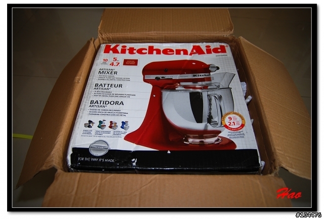 [開箱]媽媽最愛三連發之一(KitchenAId桌上型攪拌機)