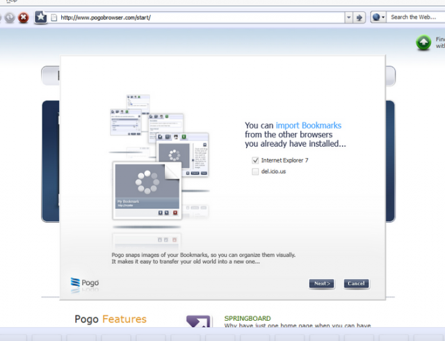 AT&T所開發Project Pogo - A New 3D Visual Web Browser  Beta 介紹
