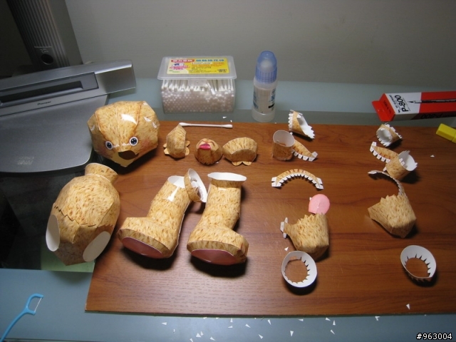 3D紙模!!小熊娃娃