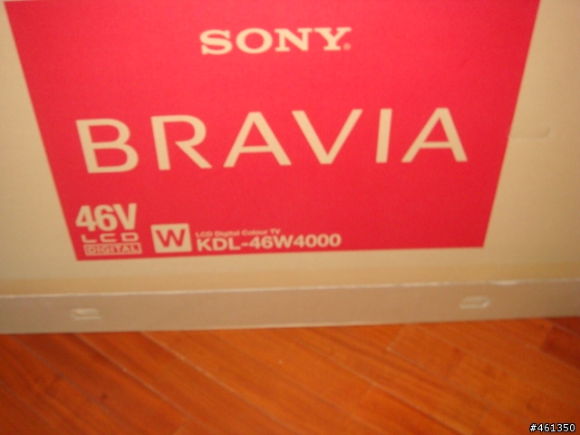 新到貨!SONY KDL-46W4000開箱文(新增畫面比較)