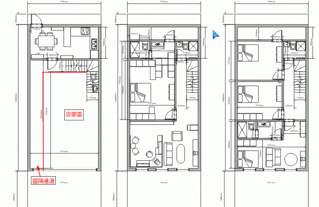 透天厝的規畫疑問-客廳、店面(更新：附上草圖)