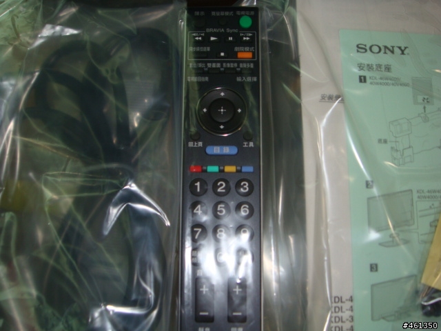 新到貨!SONY KDL-46W4000開箱文(新增畫面比較)