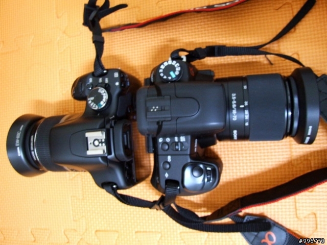 [不專業] 我的450d 開箱文 & 小比較a300.......